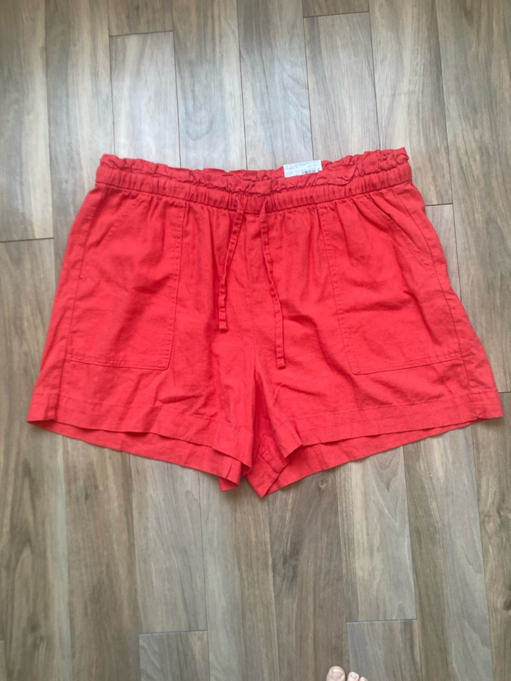 Sonoma high rise pull on short linen blend summer casual XXL